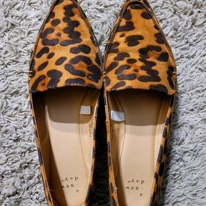 Leopard loafers